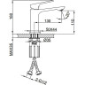 Смеситель для раковины FRAP H86 F1086-3